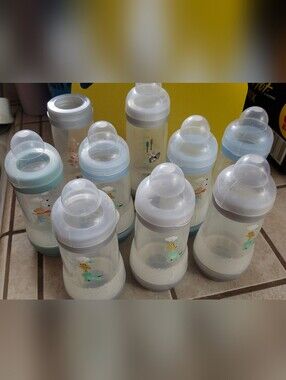 9 MAM Baby Bottles